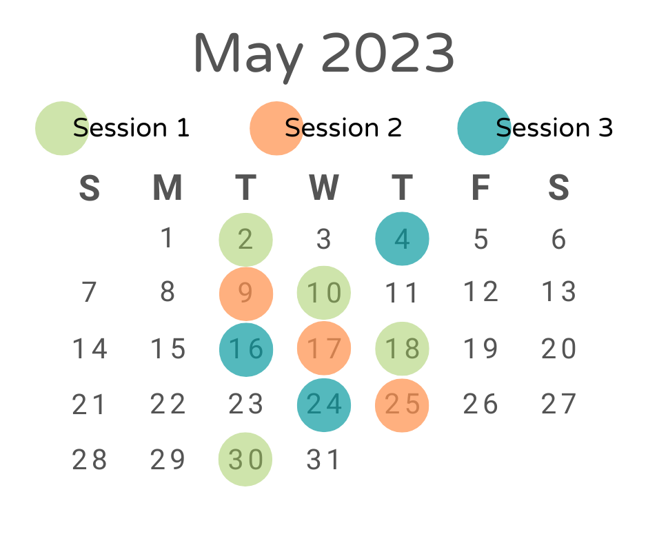 May CES Calendar